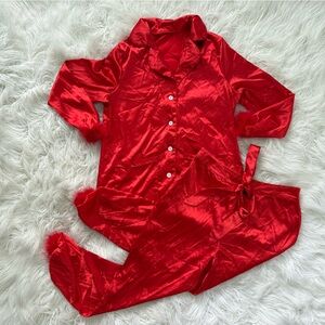 Red Satin Pajamas